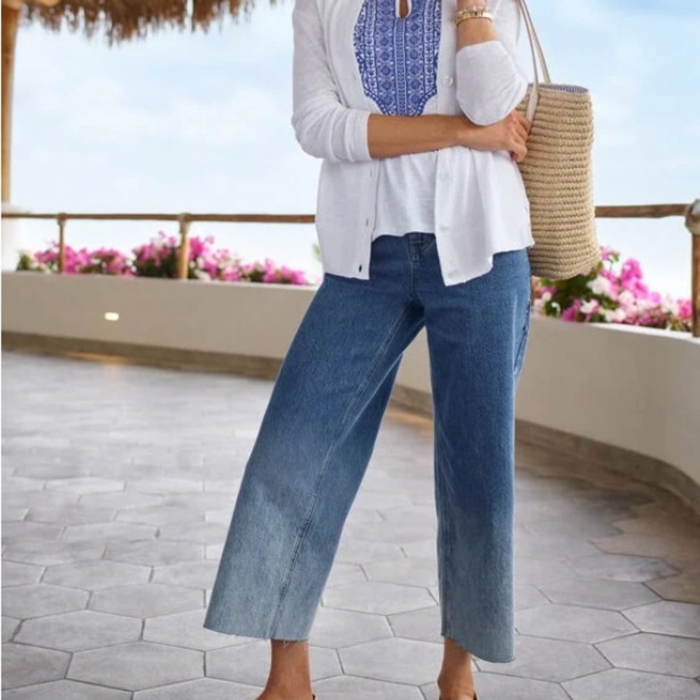 Talbot’s Wide Leg Crop Jeans